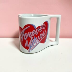 Vintage retro Avon heart shaped mug